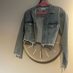 cropped denim jacket